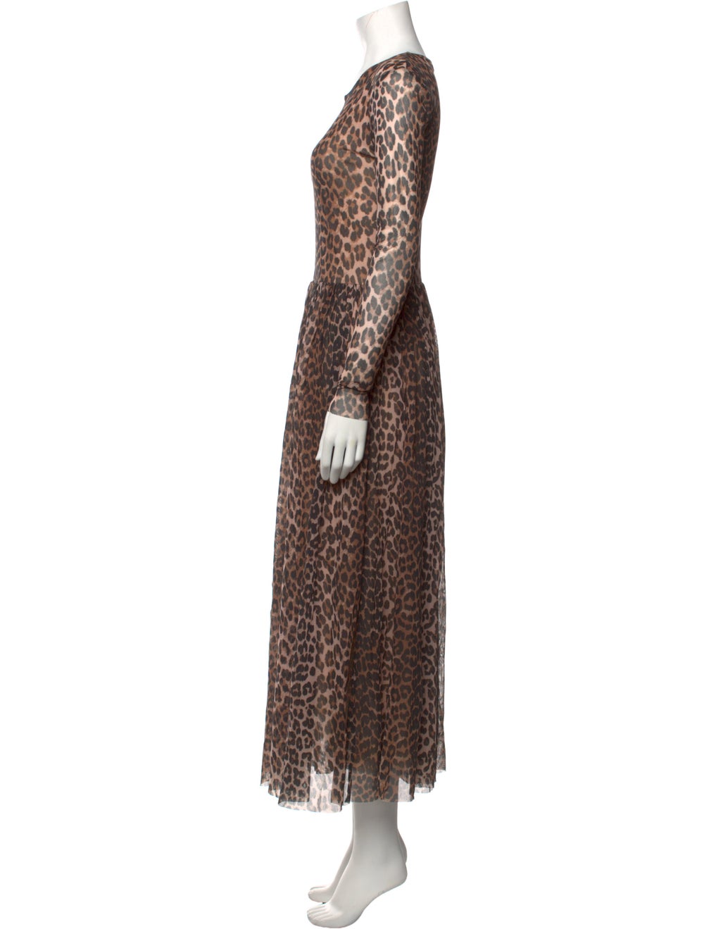Ganni Animal Print Long Dress - image 2