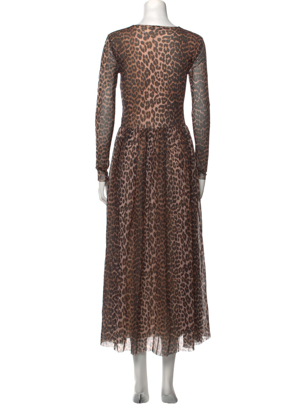Ganni Animal Print Long Dress - image 3
