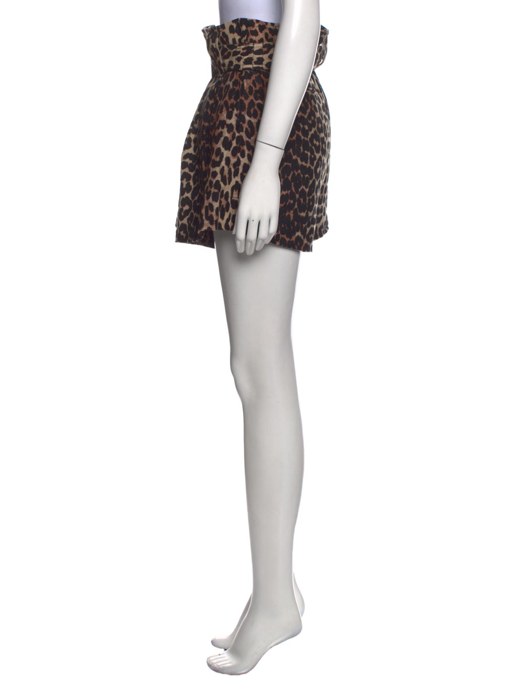 Ganni Animal Print Mini Shorts - image 2