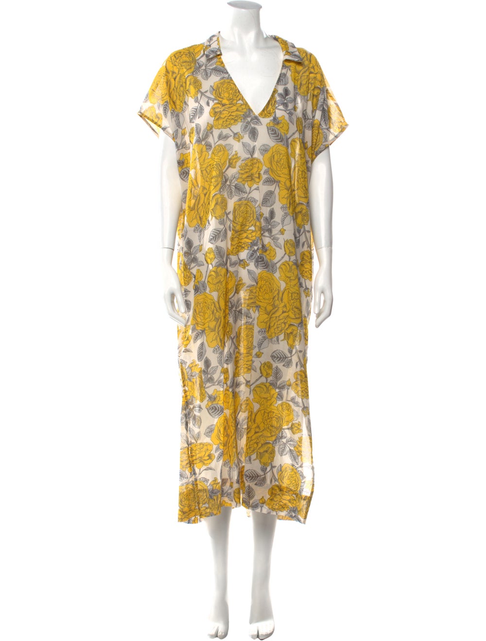 Ganni Floral Print Long Dress - image 1