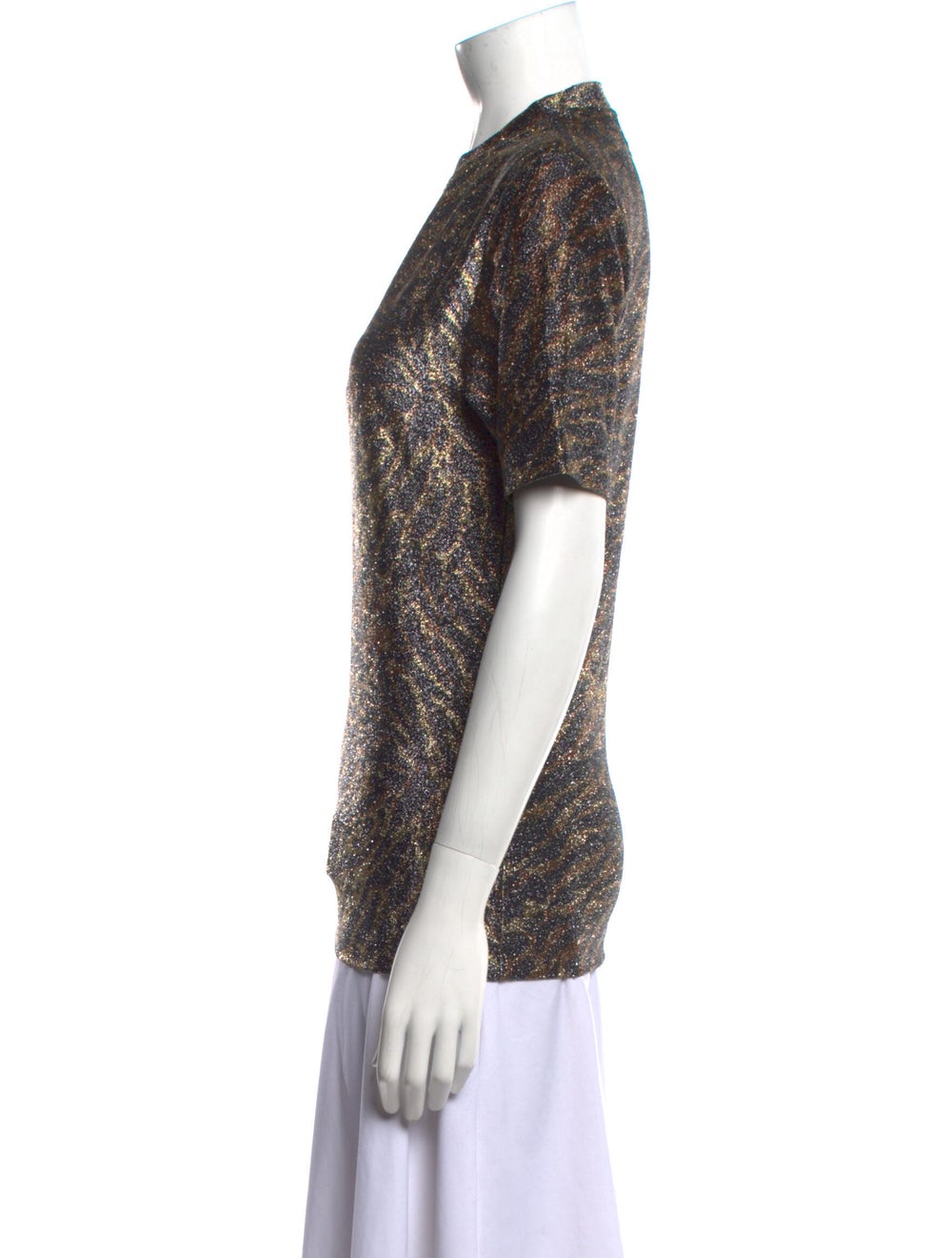 Ganni Printed Crew Neck Blouse - image 2