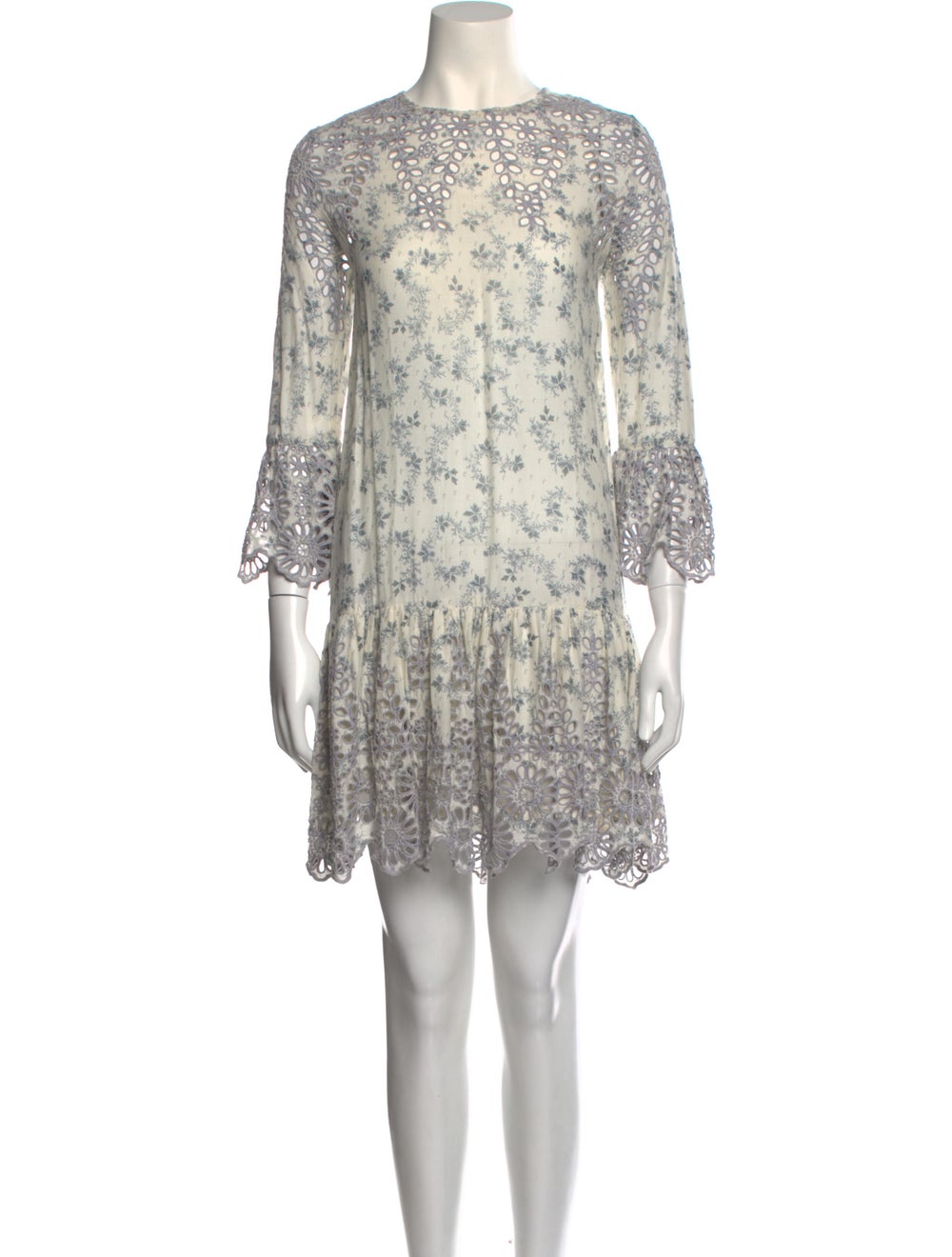 Ganni Floral Print Mini Dress - image 1