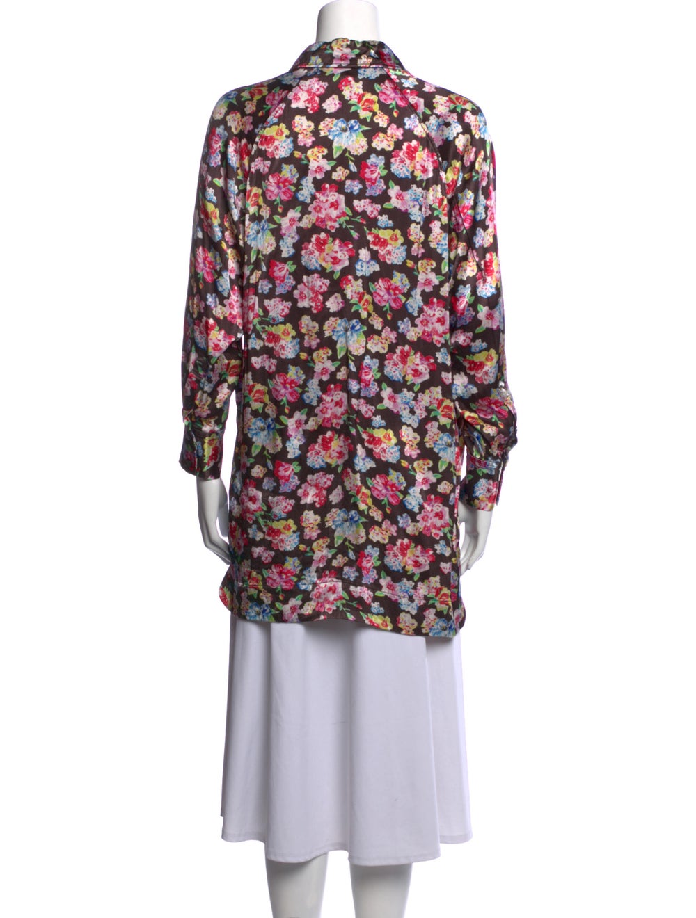 Ganni Floral Print Mock Neck Tunic - image 3