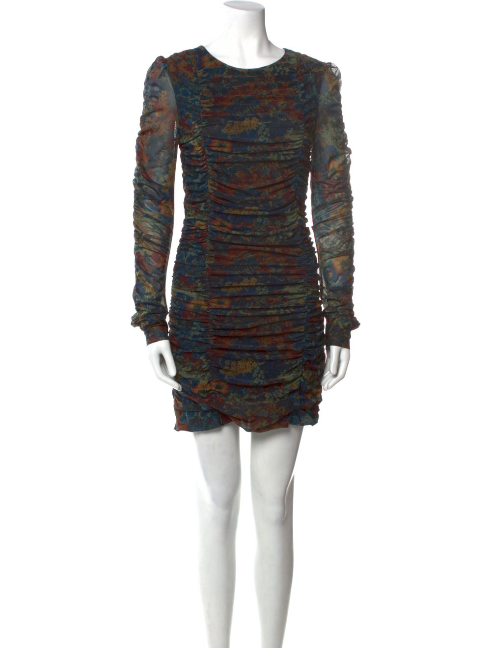 Ganni Printed Mini Dress - image 1