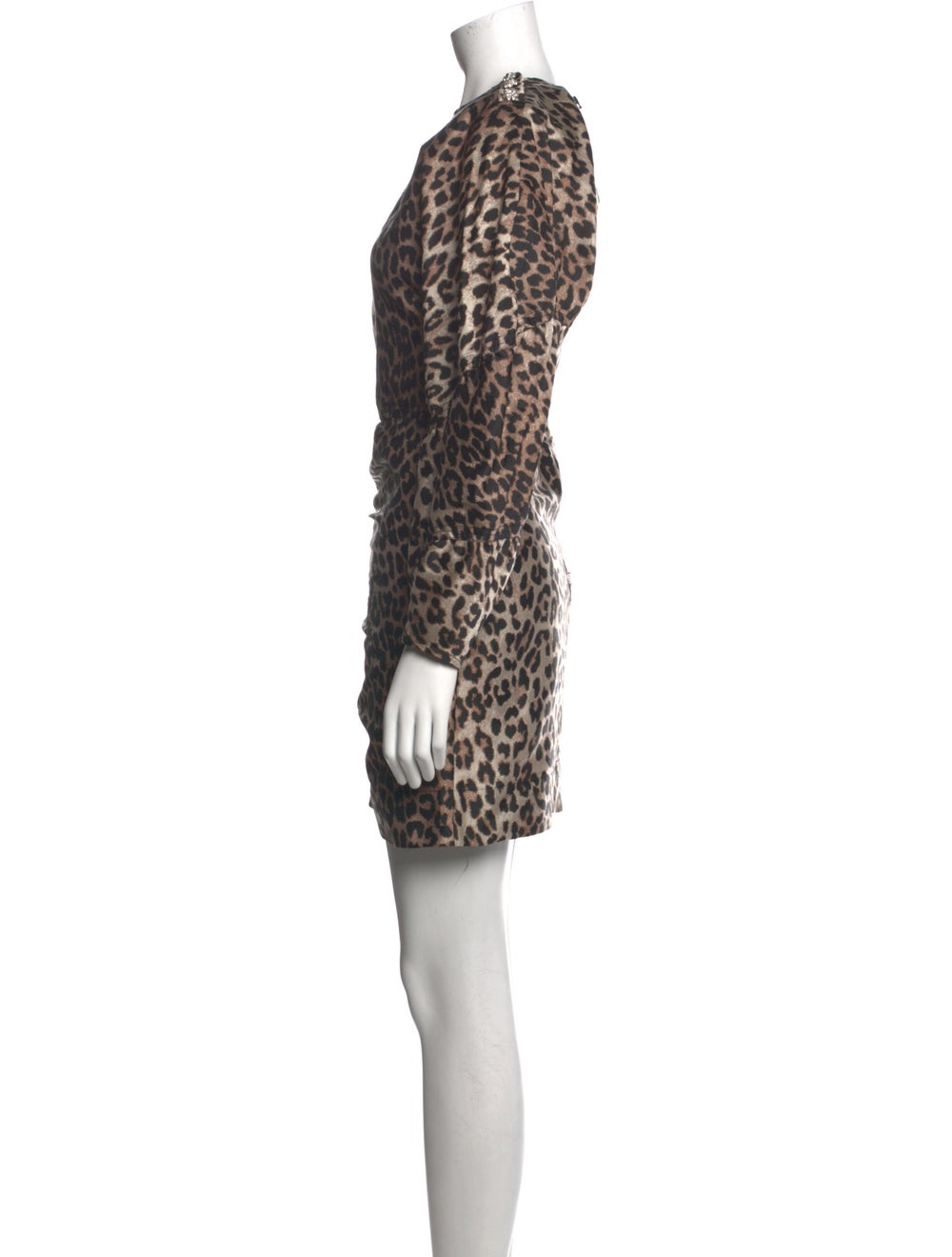 Ganni Animal Print Mini Dress w/ Tags - image 2