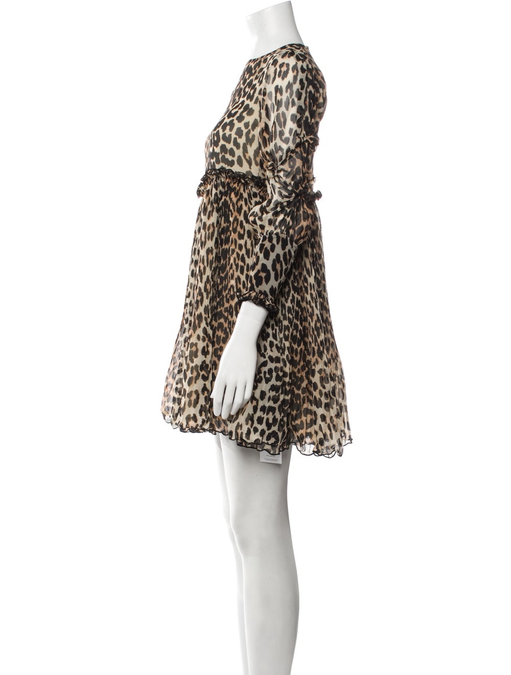 Ganni Animal Print Mini Dress - image 2