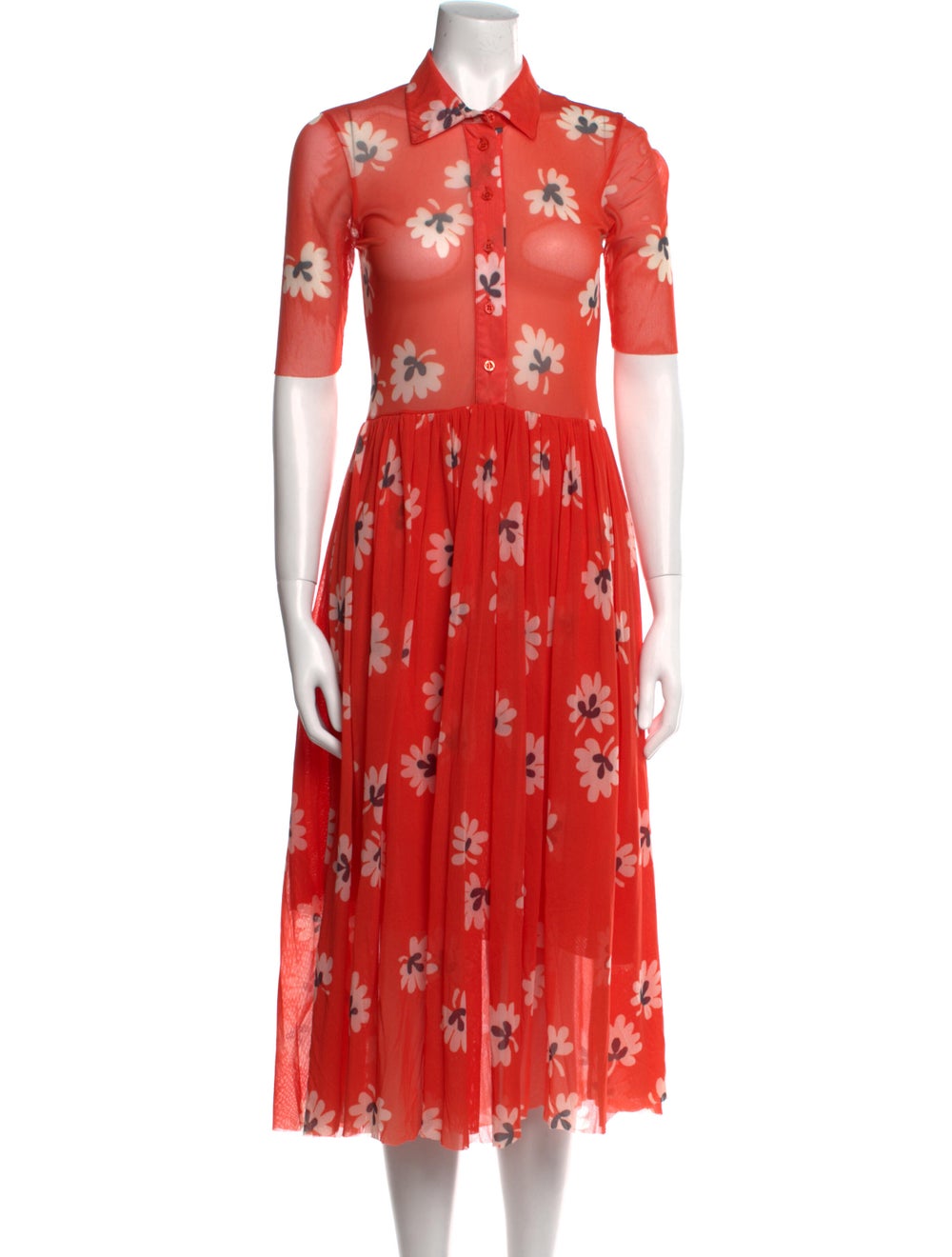 Ganni Floral Print Long Dress w/ Tags - image 1