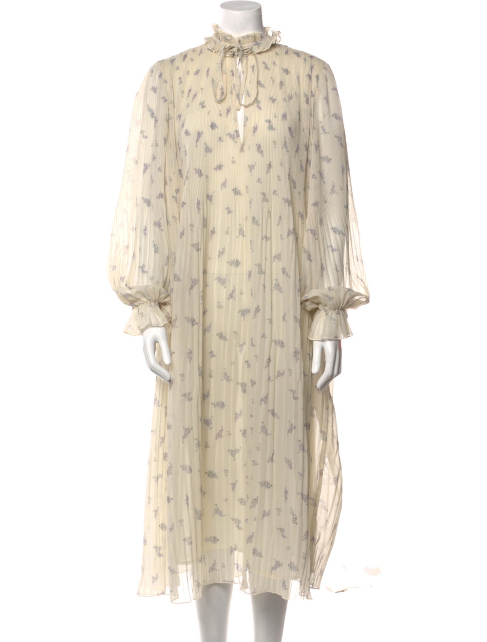 Ganni Floral Print Midi Length Dress - image 1