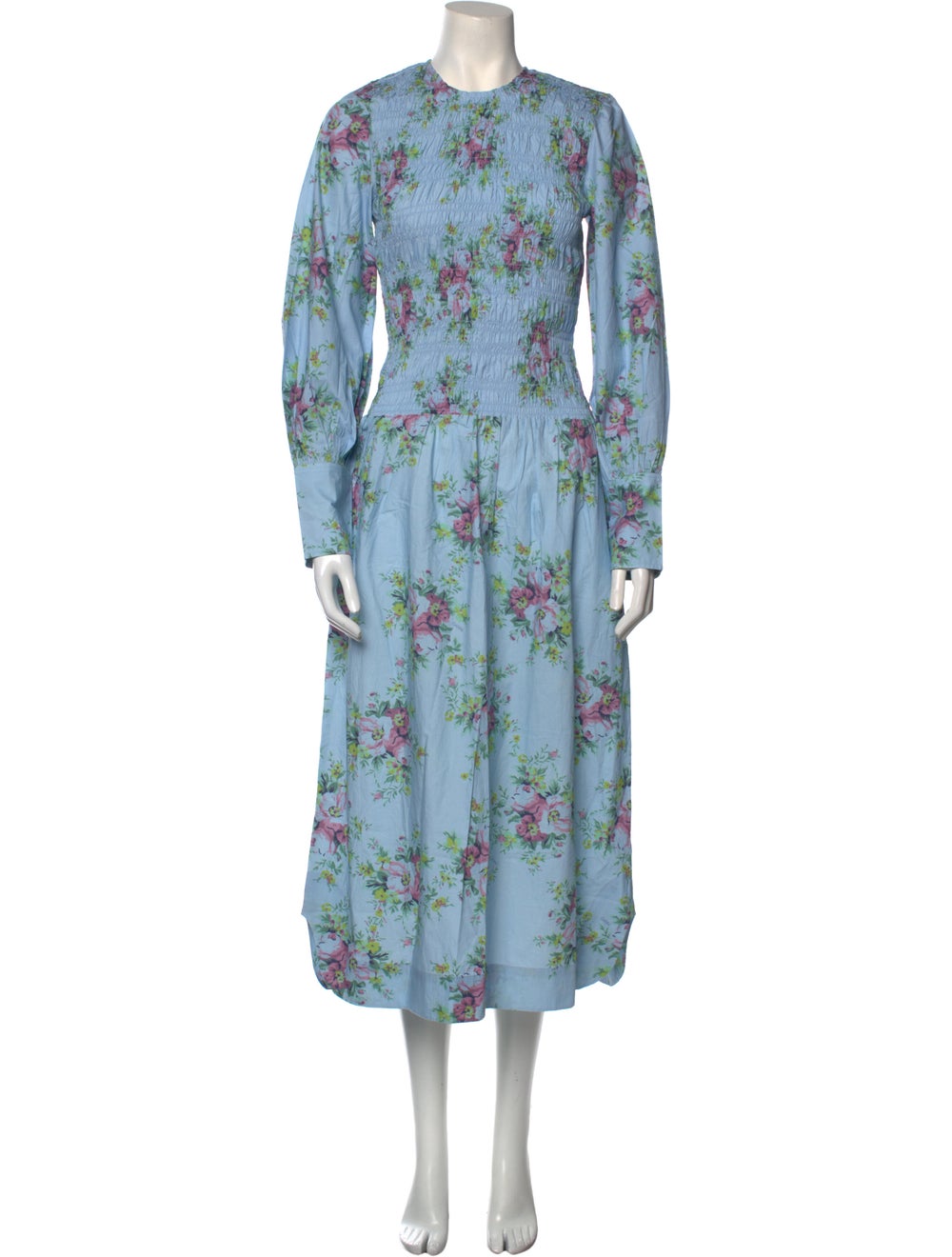 Ganni Floral Print Long Dress - image 1