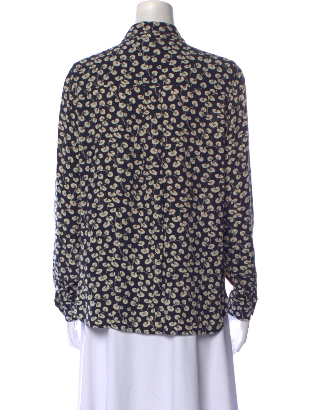 Ganni Printed Long Sleeve Button-Up Top - image 3