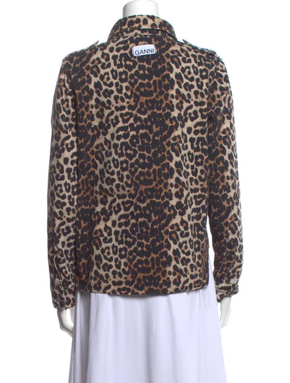 Ganni Animal Print Turtleneck Tunic - image 2