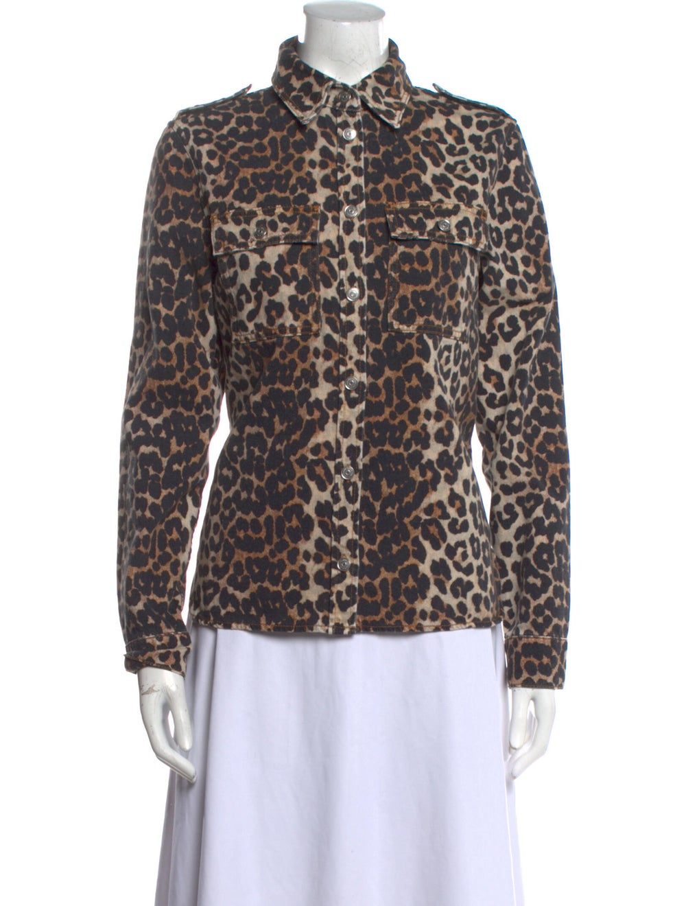 Ganni Animal Print Turtleneck Tunic - image 3