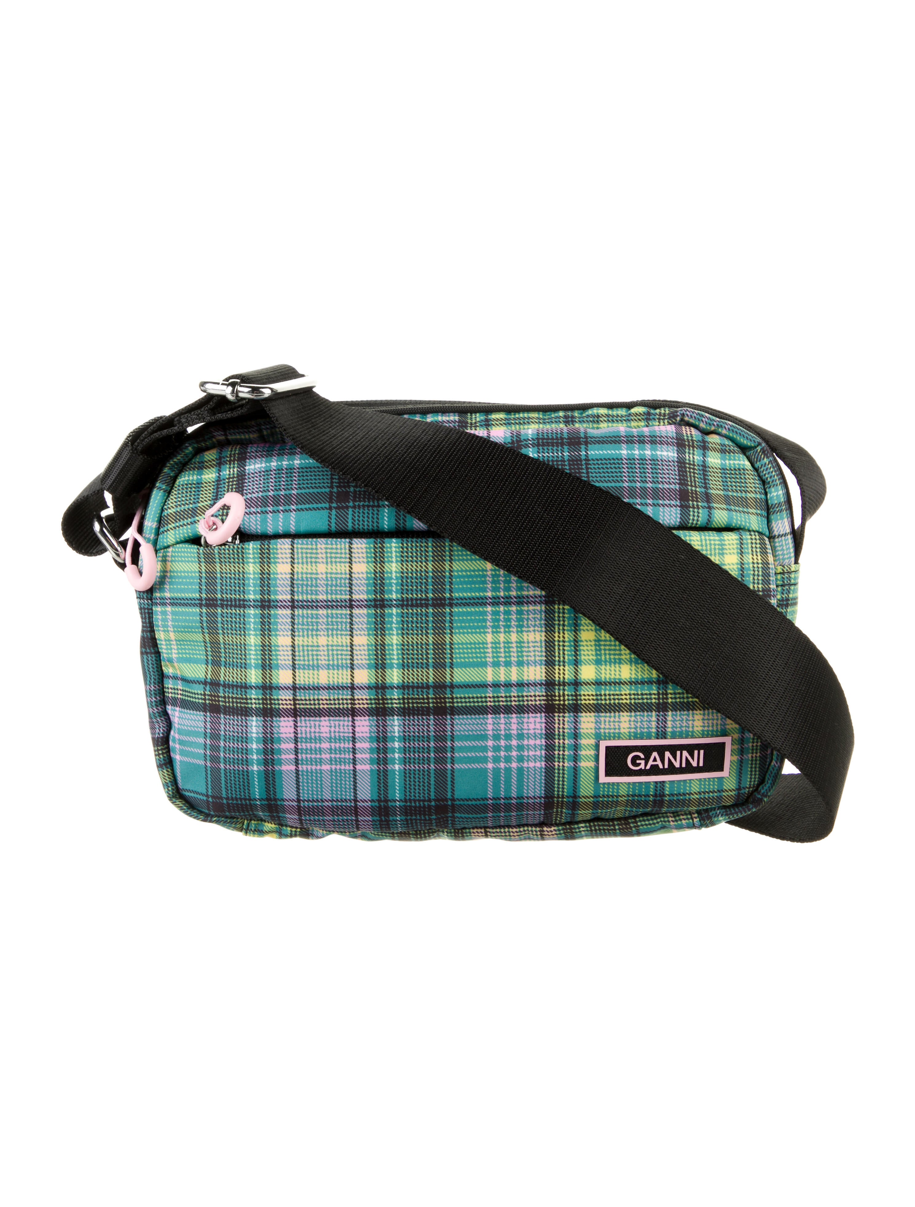 Ganni Nylon Crossbody Bag Green Crossbody Bags, Handbags WZG76091