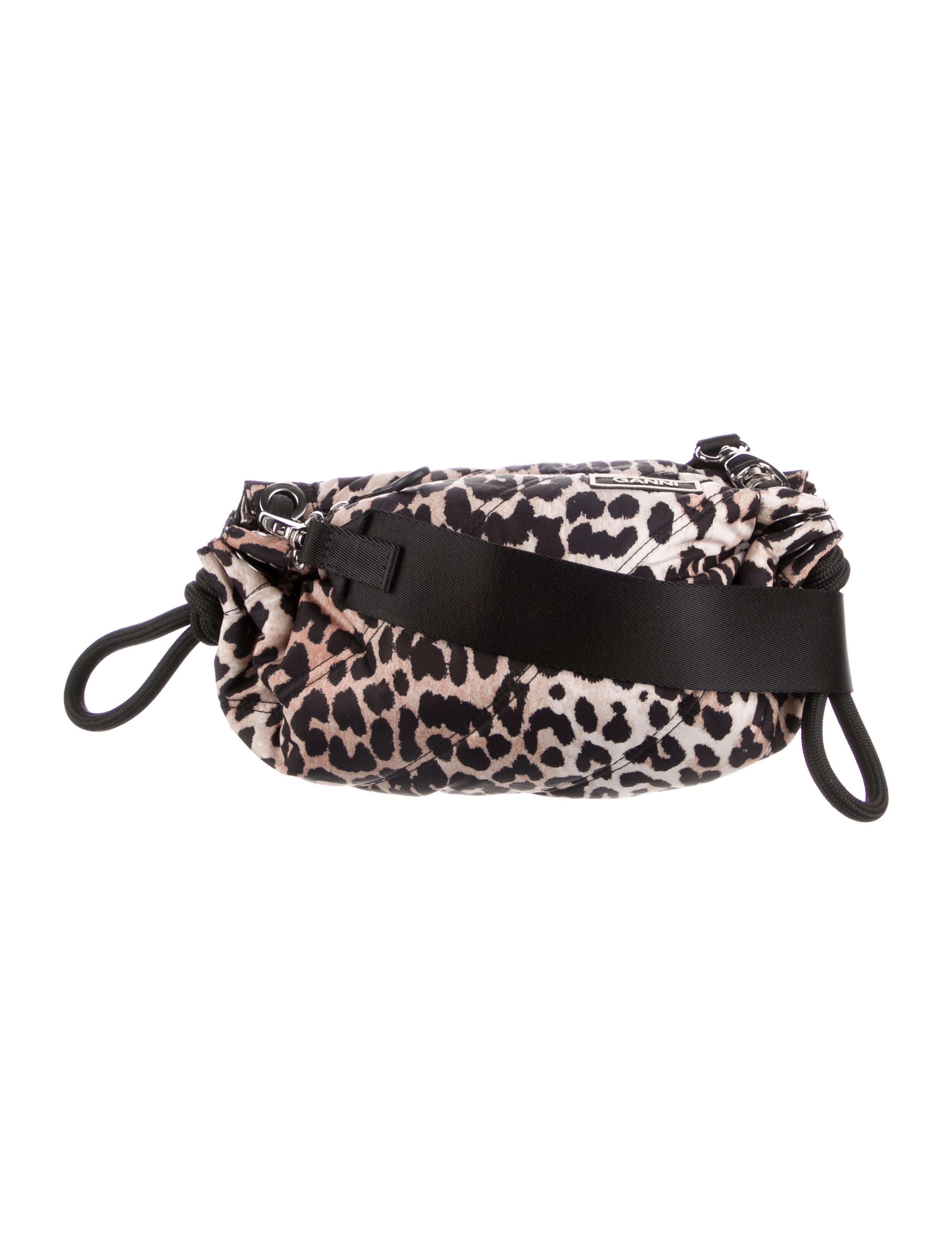 Ganni Nylon Crossbody Bag Brown Crossbody Bags, Handbags WZG83579