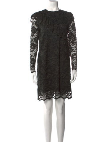 Ganni Dresses Lace Pattern Mini Dress Us4, Dk34 | S
