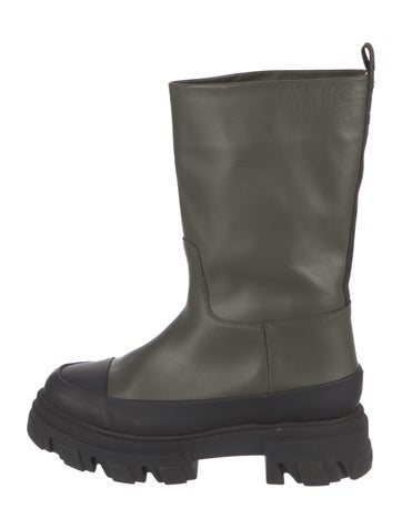 Ganni Boots Leather Rain 9