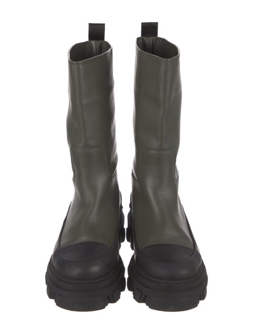 Ganni Leather Rain Boots