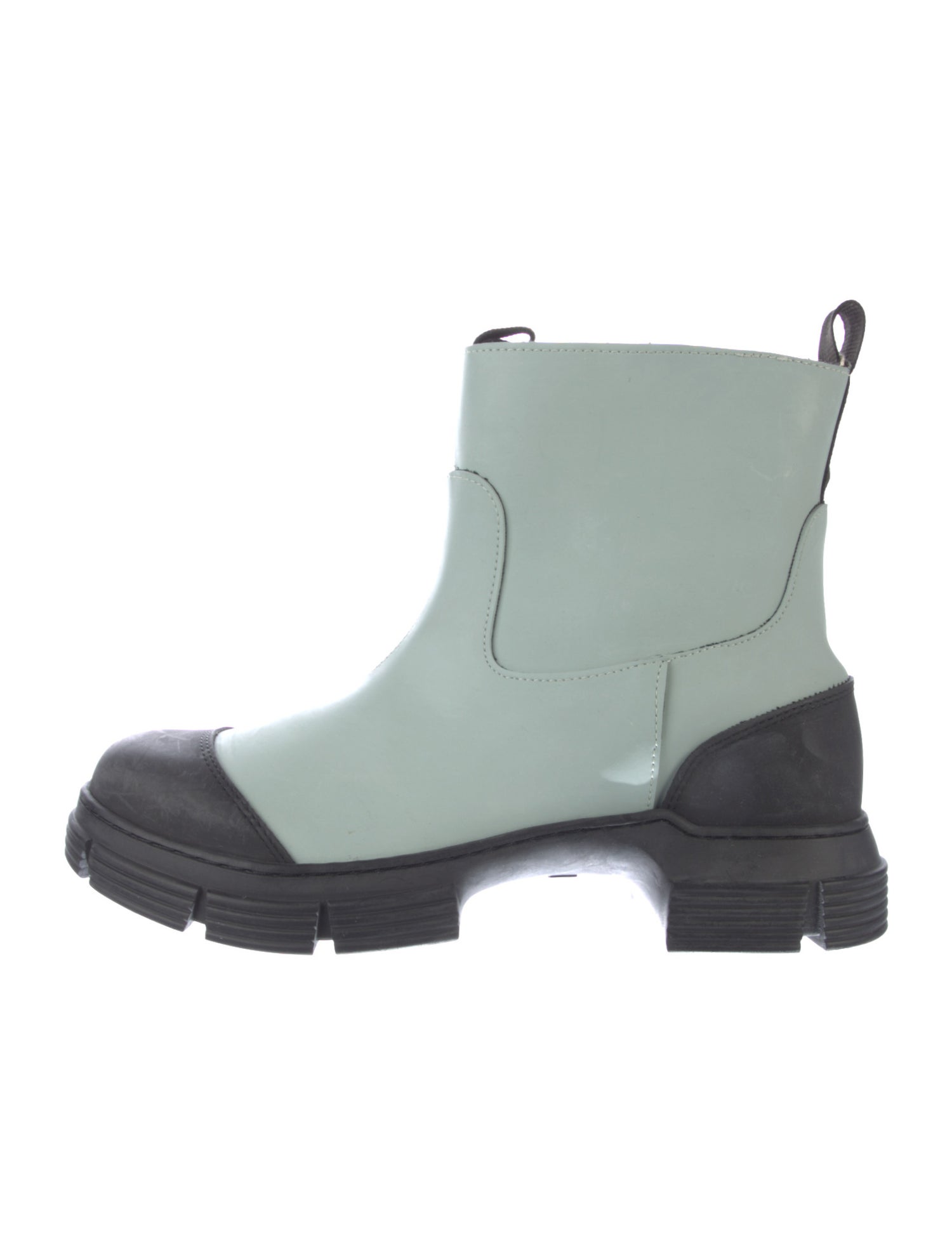 Ganni Rubber Rain Boots Blue Boots, Shoes WZG94793 The RealReal
