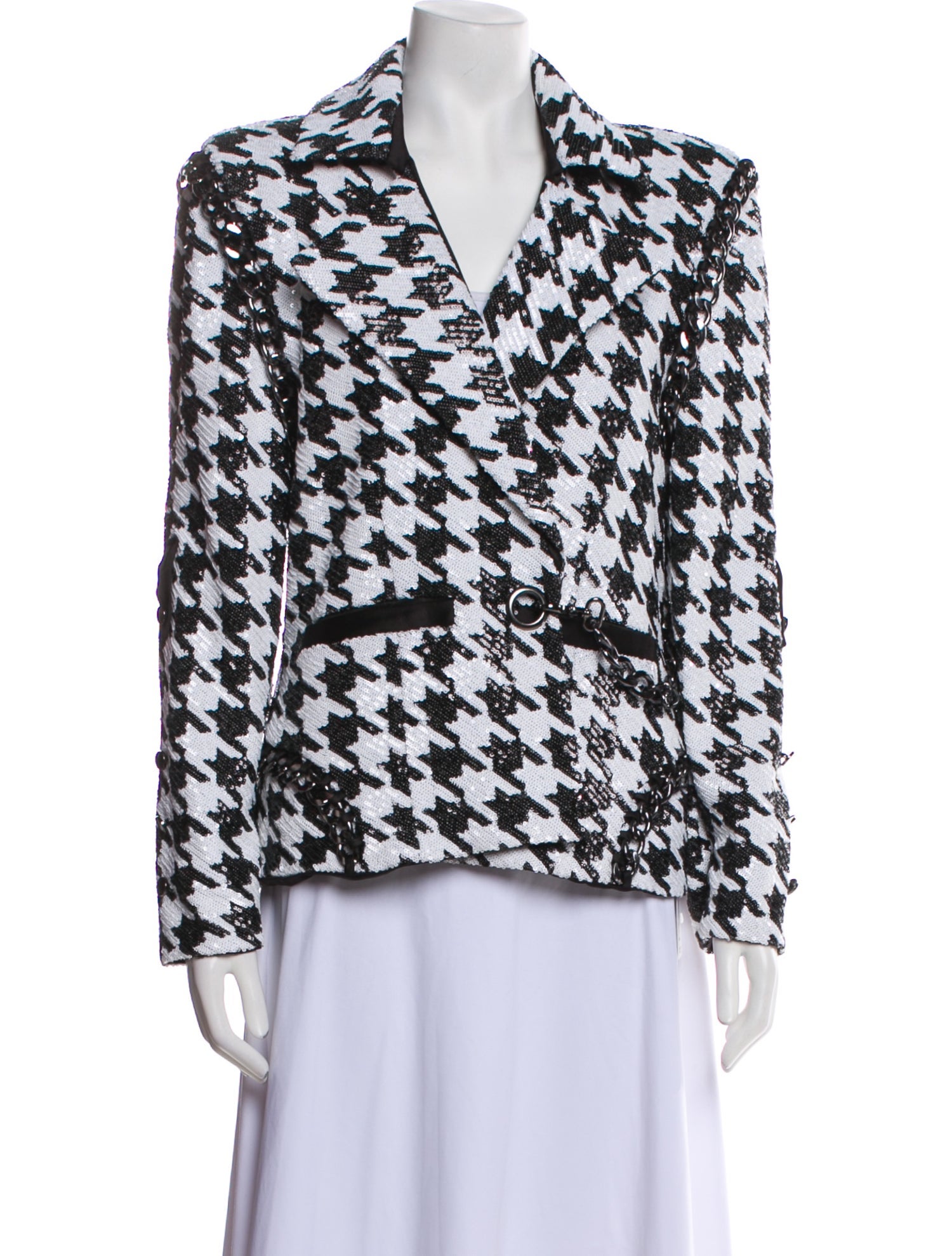 Zhivago Houndstooth Print Blazer