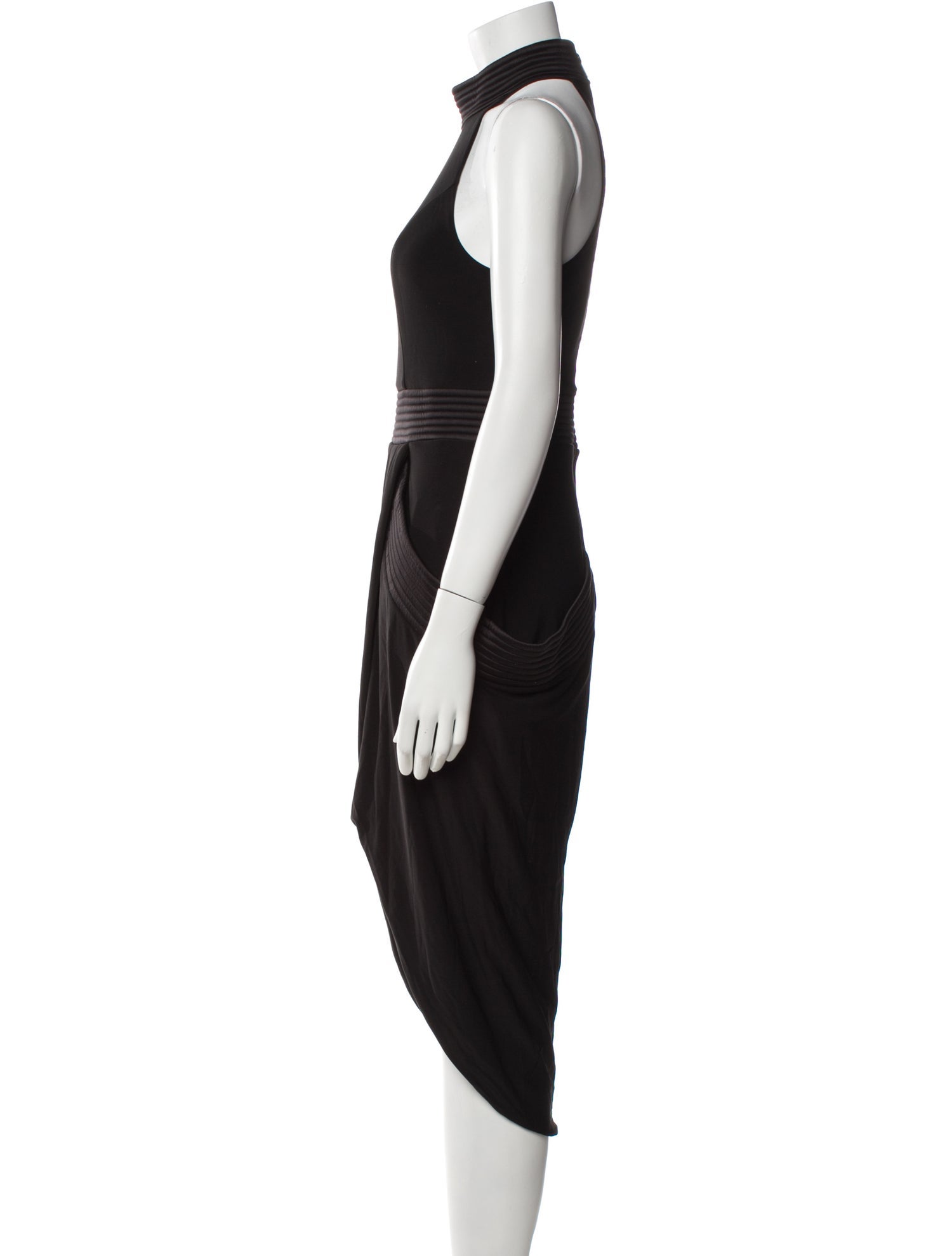 Zhivago Mock Neck Midi Length Dress