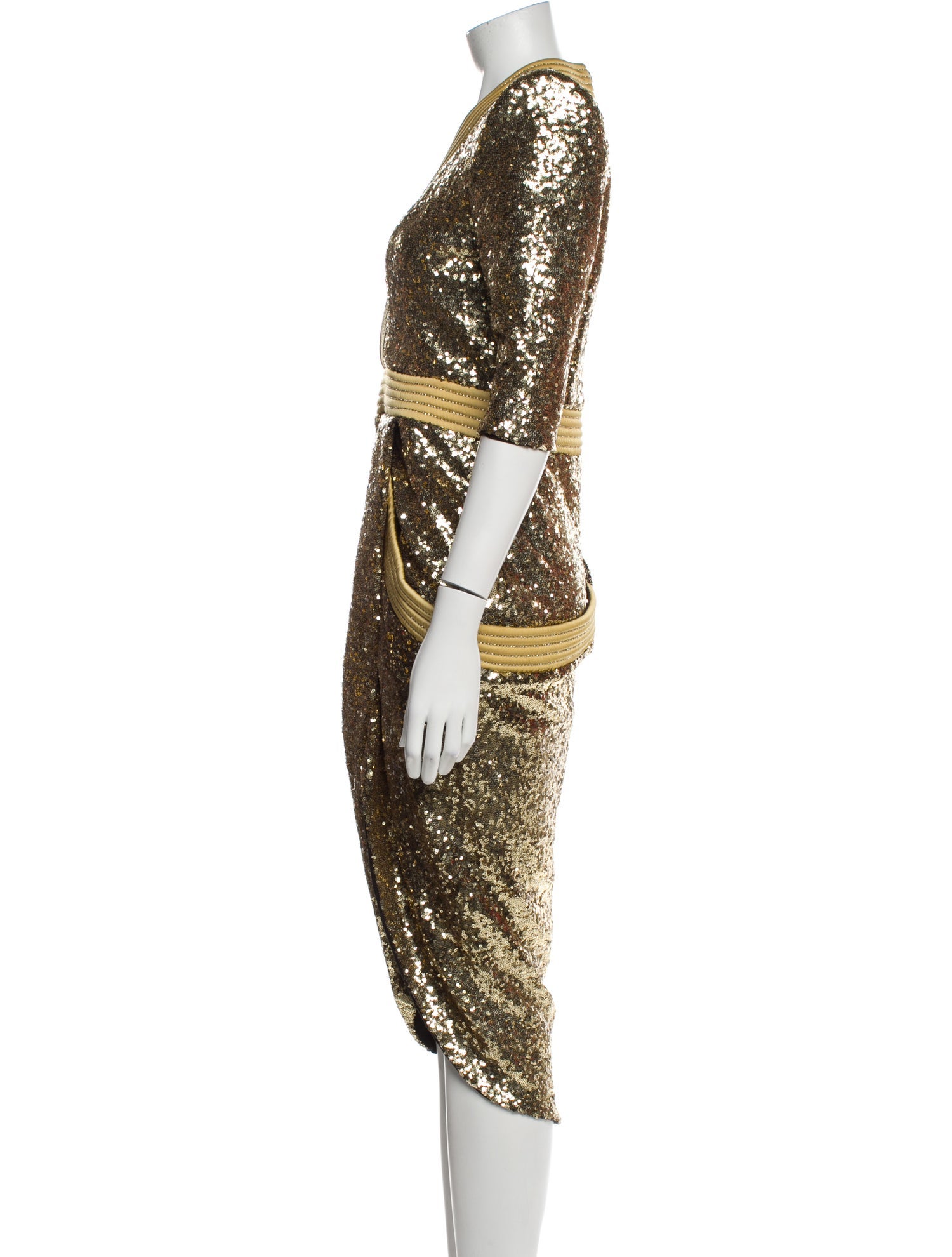 Zhivago V-Neck Midi Length Dress