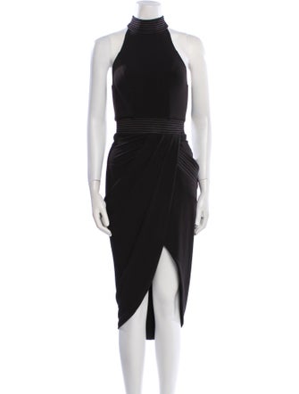 Zhivago Mock Neck Midi Length Dress