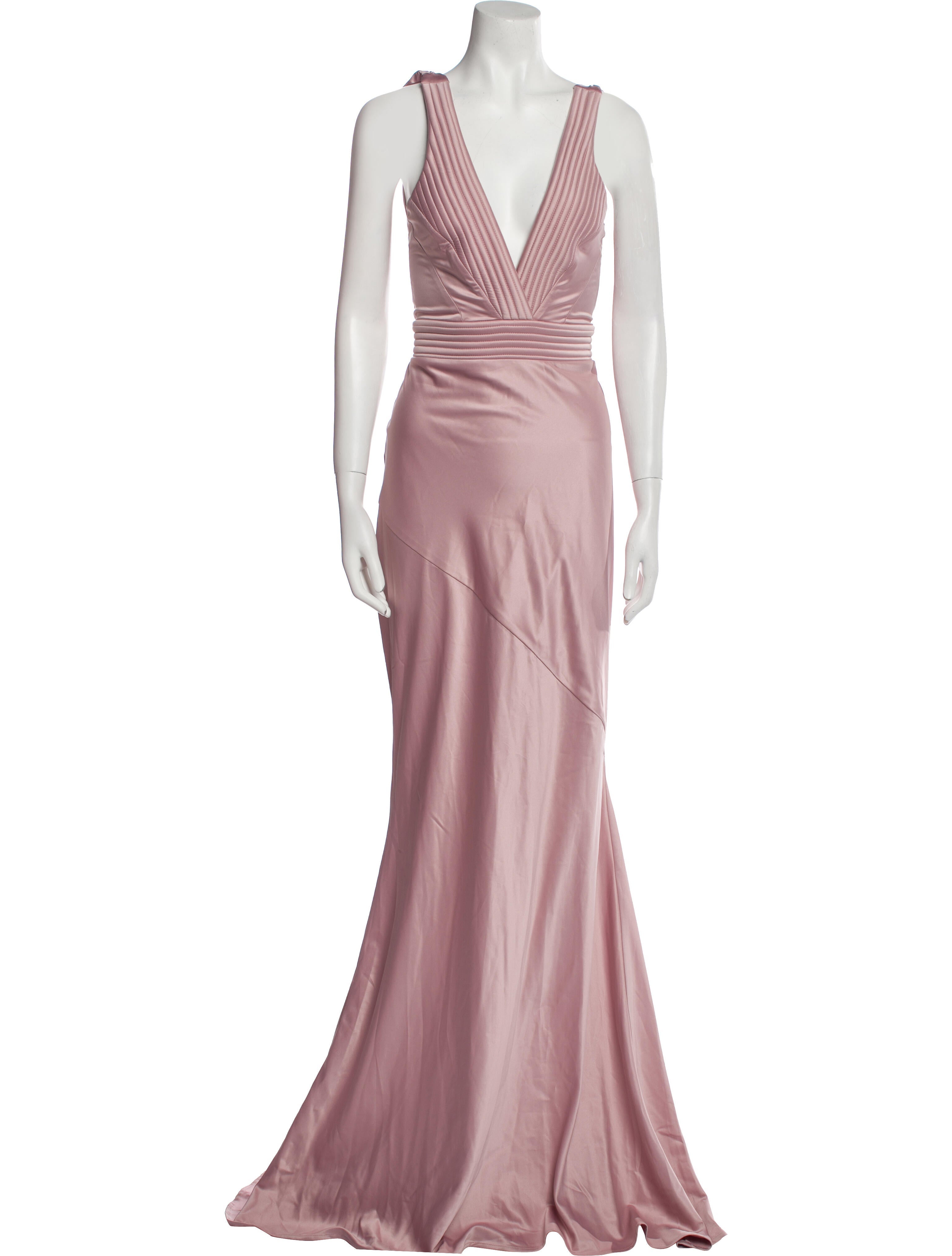 Zhivago Plunge Neckline Long Dress