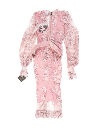 Zhivago Lace Pattern Midi Length Dress