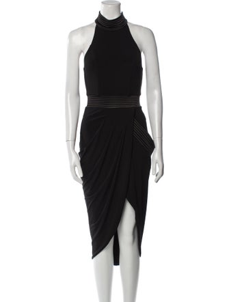 Zhivago Mock Neck Midi Length Dress