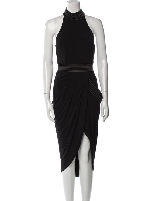 Zhivago Mock Neck Midi Length Dress