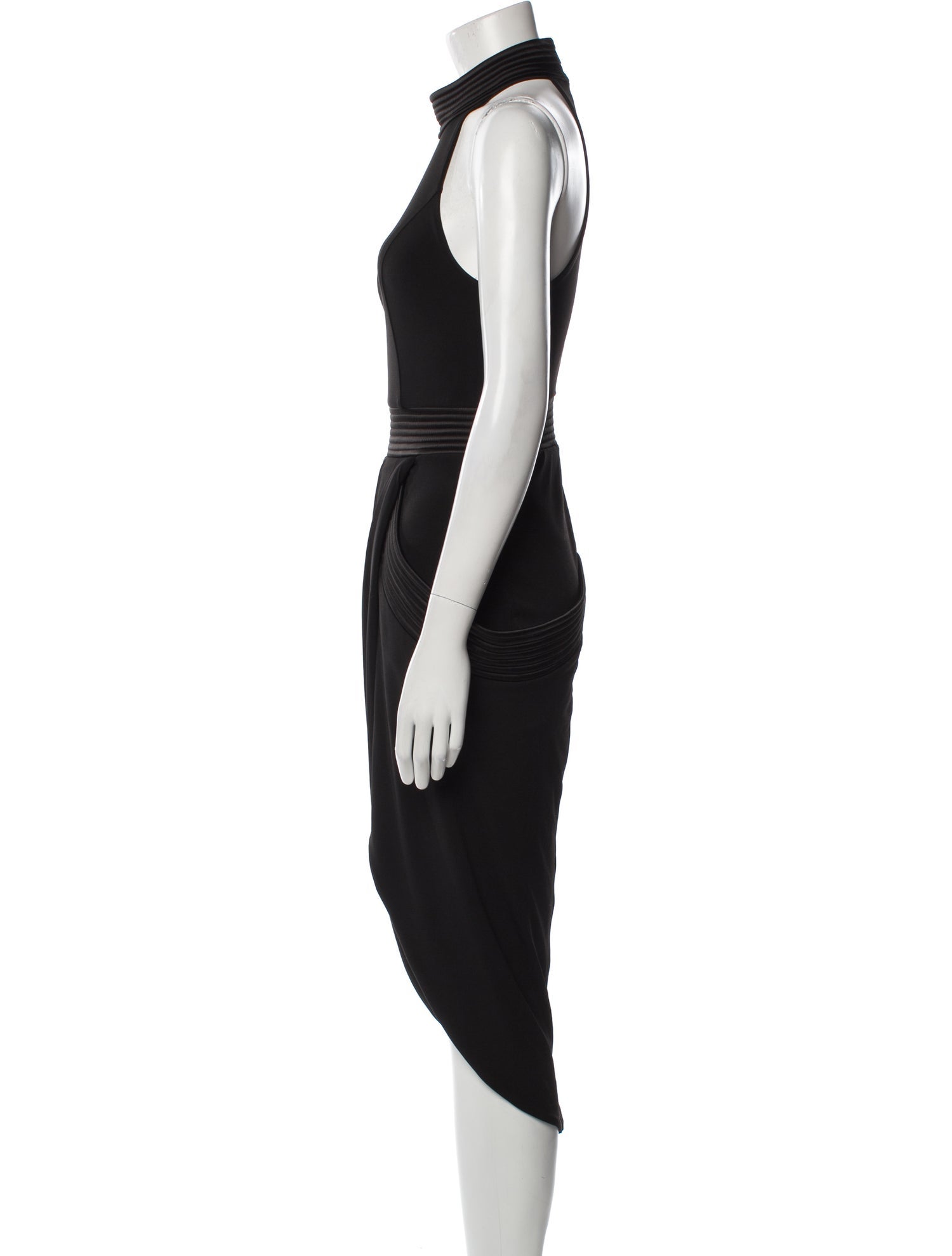 Zhivago Mock Neck Midi Length Dress