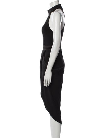 Zhivago Mock Neck Midi Length Dress