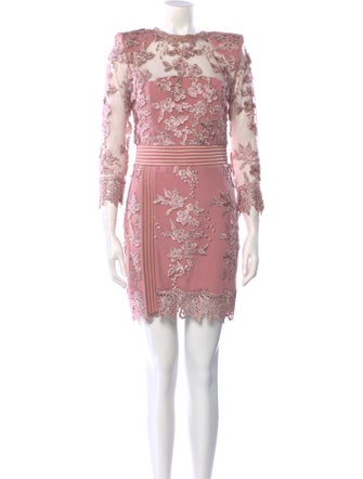Zhivago Lace Pattern Mini Dress