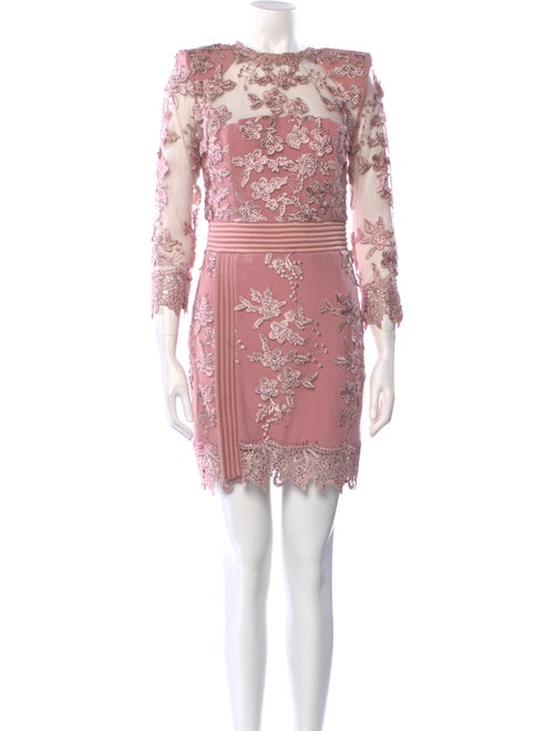 Zhivago Lace Pattern Mini Dress