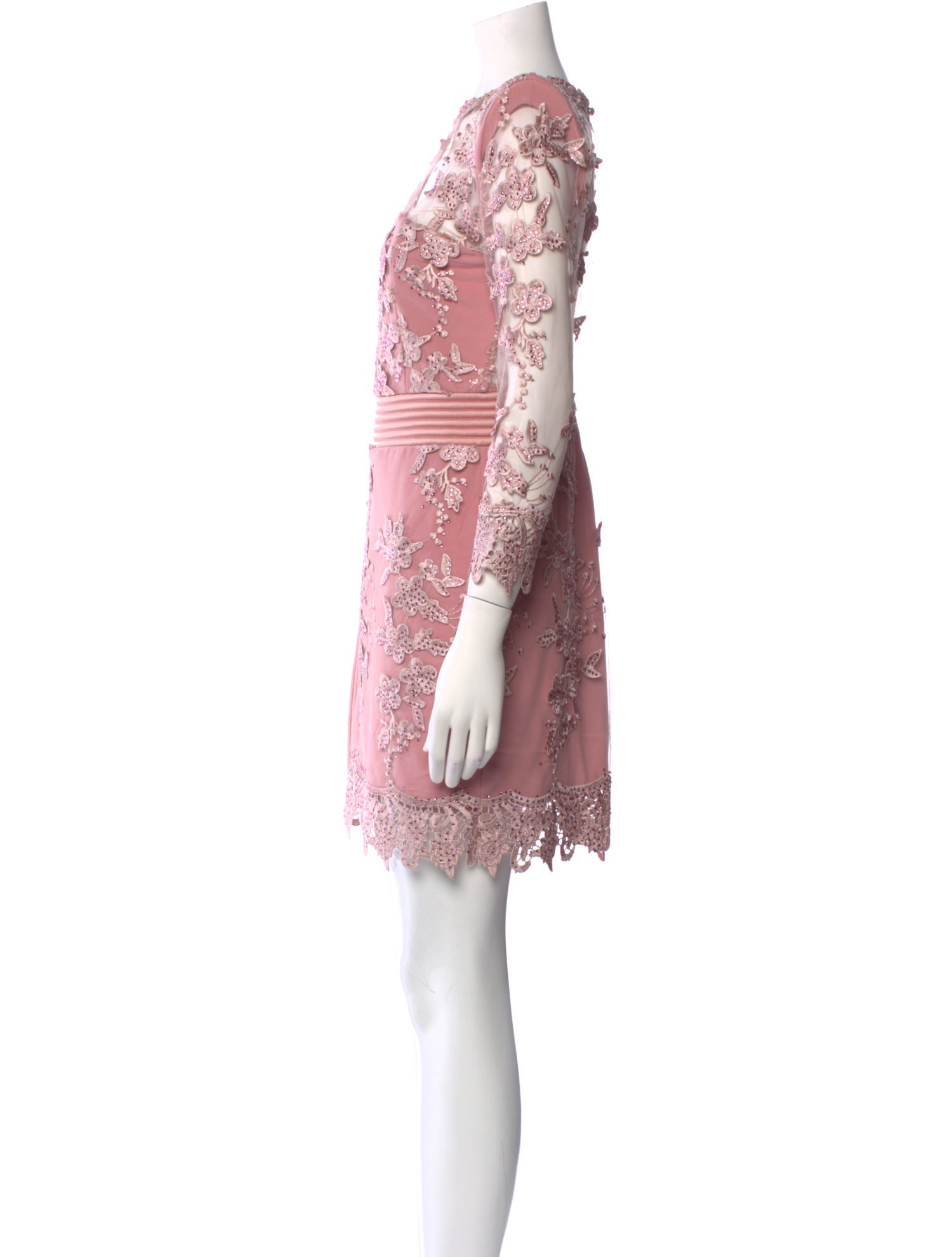 Zhivago Lace Pattern Mini Dress