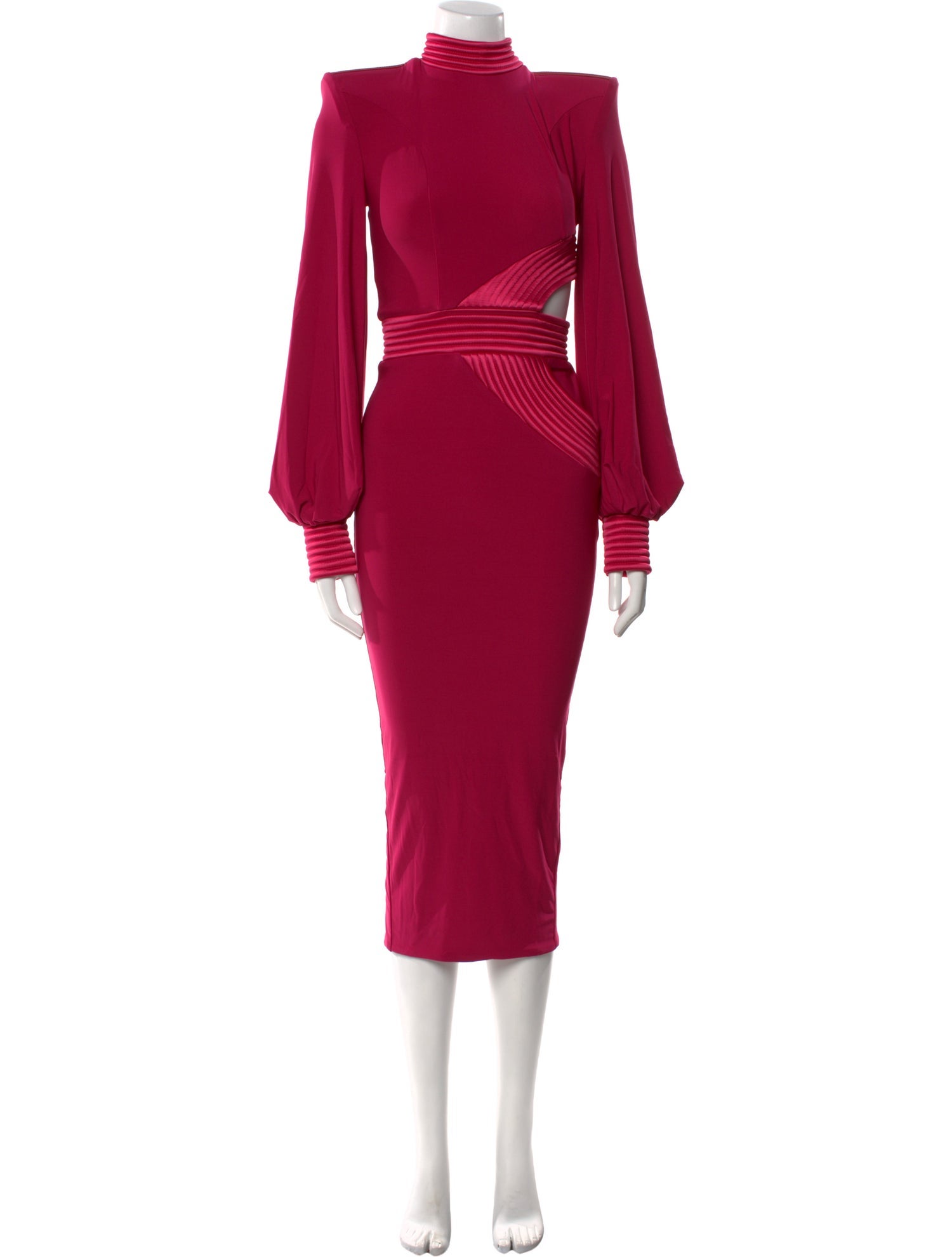 Zhivago Mock Neck Midi Length Dress