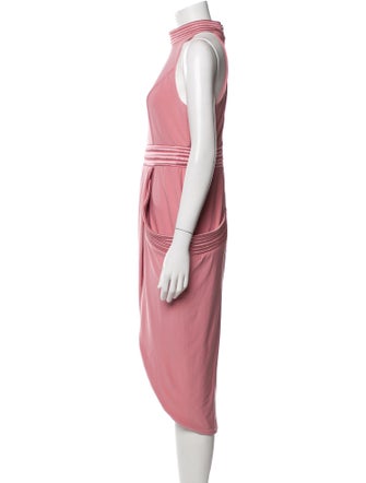 Zhivago Mock Neck Midi Length Dress