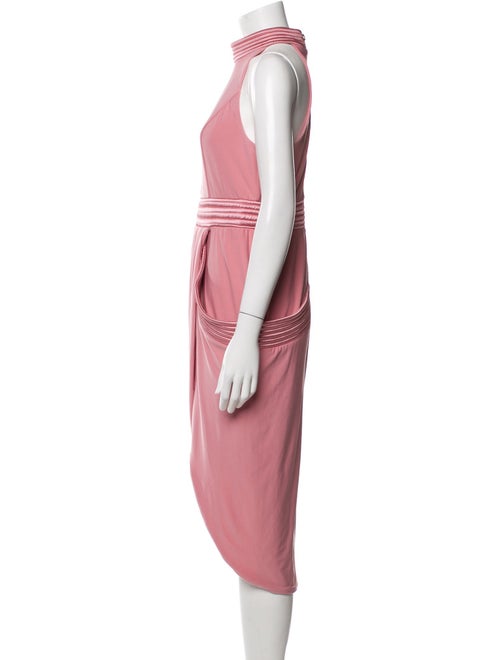 Zhivago Mock Neck Midi Length Dress