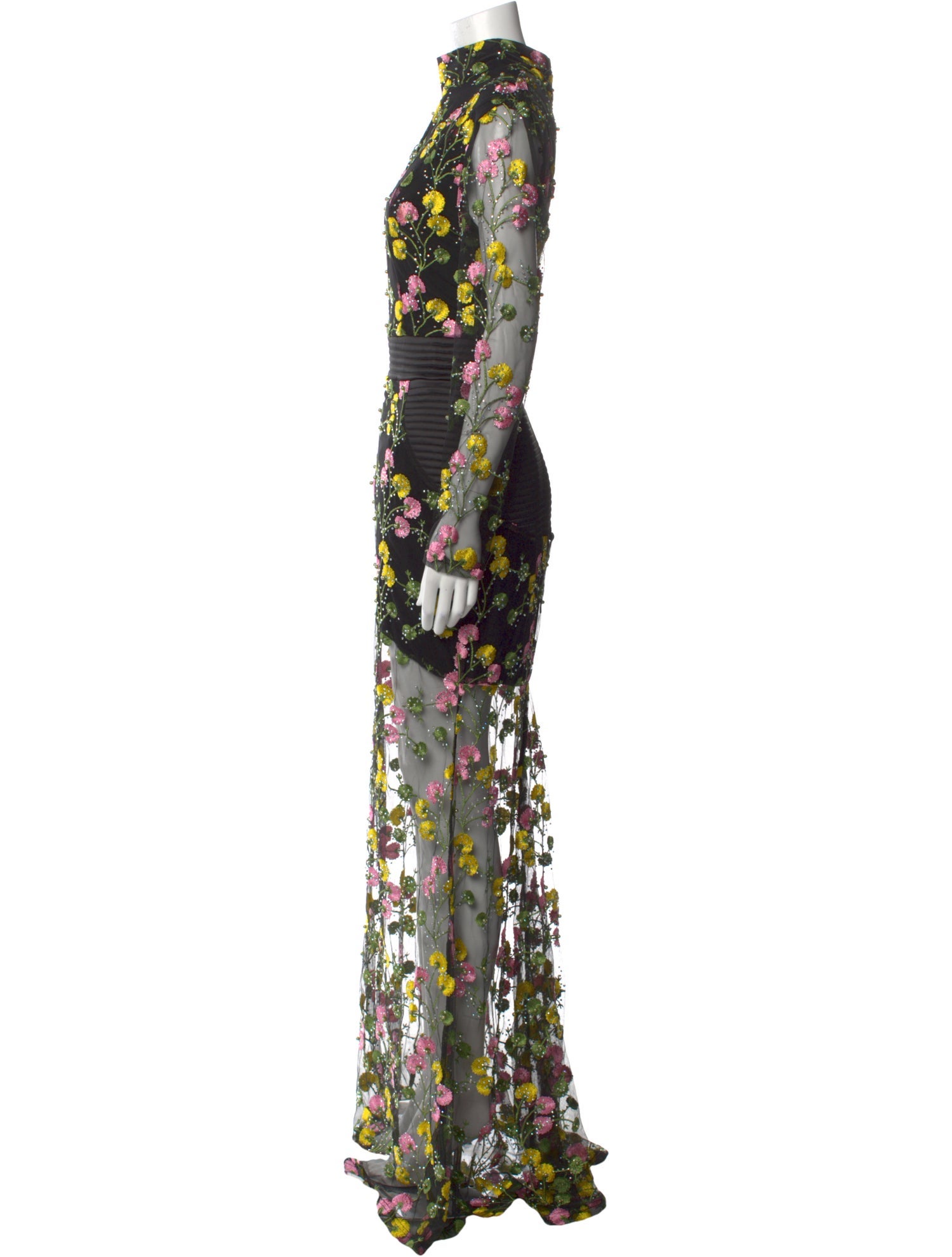 Zhivago Floral Print Long Dress