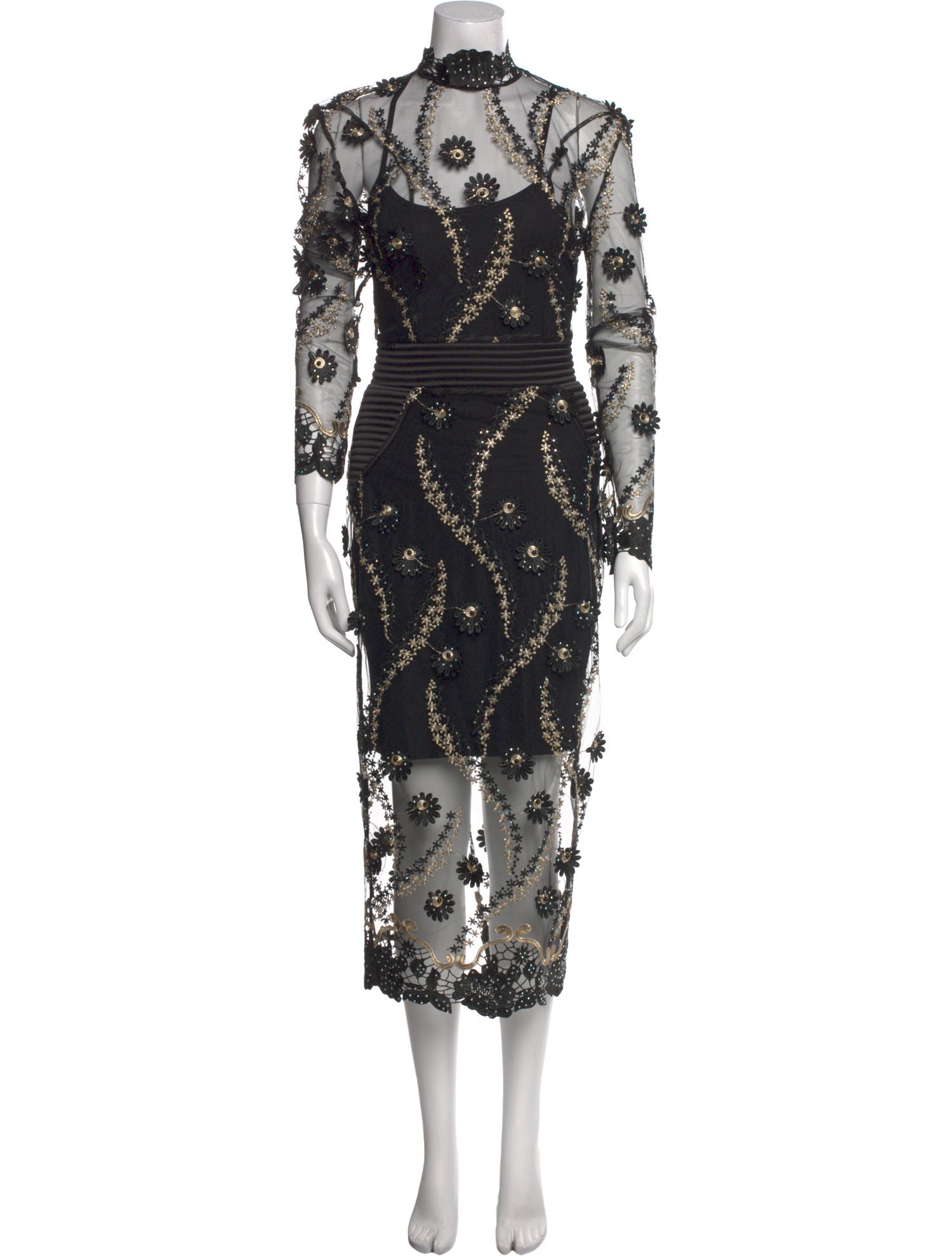 Zhivago Lace Pattern Knee-Length Dress
