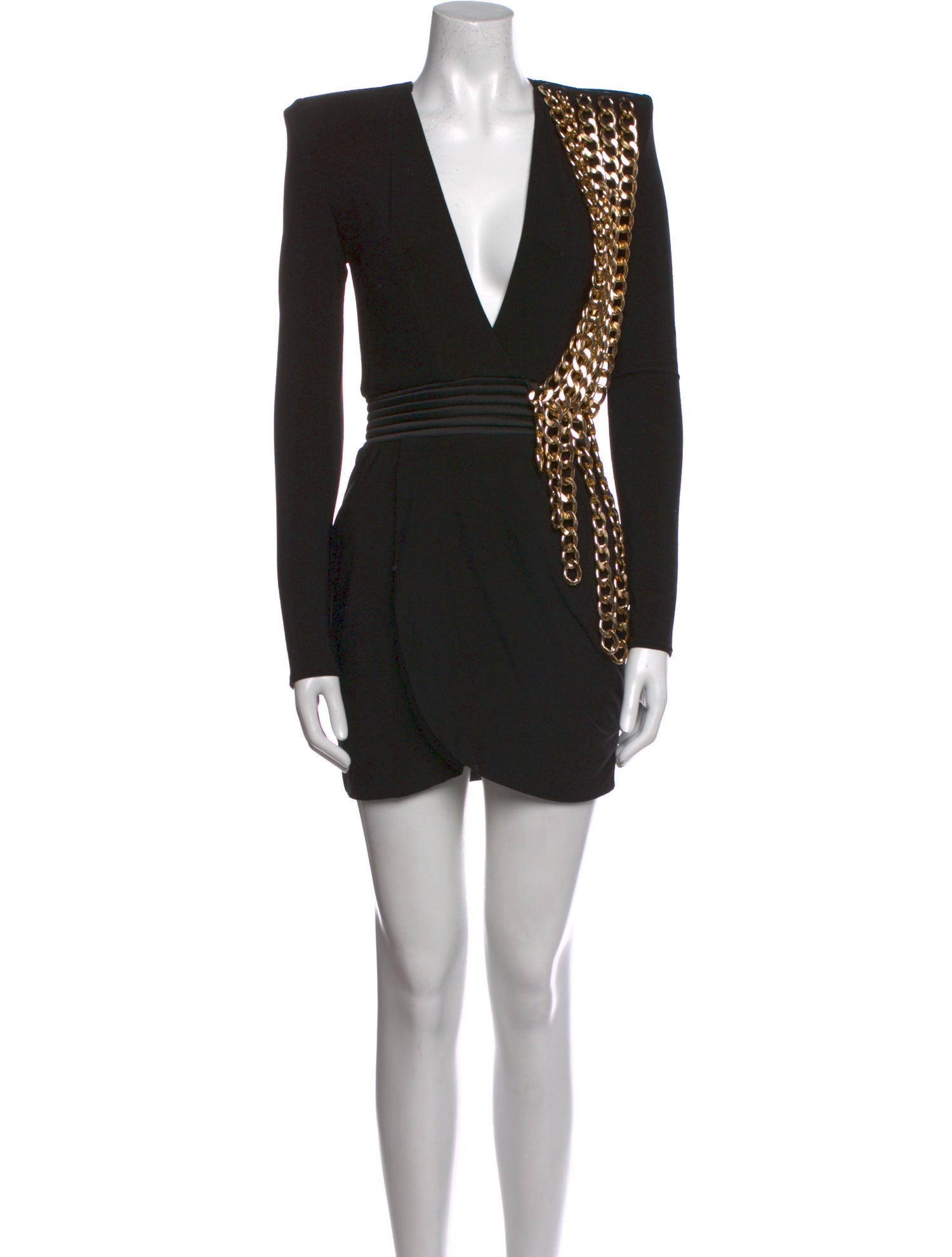 Zhivago Plunge Neckline Mini Dress