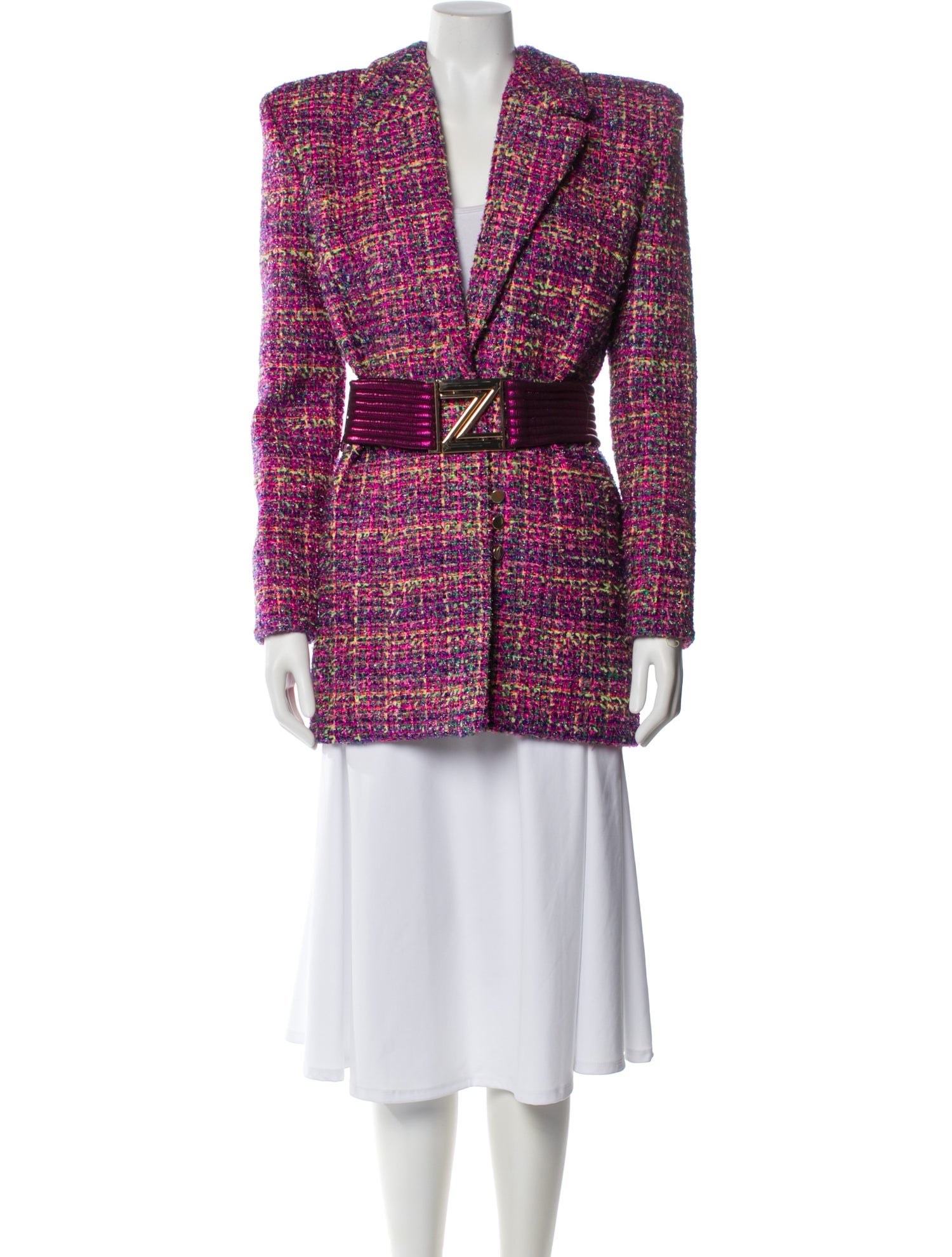 Zhivago Plaid Print Blazer