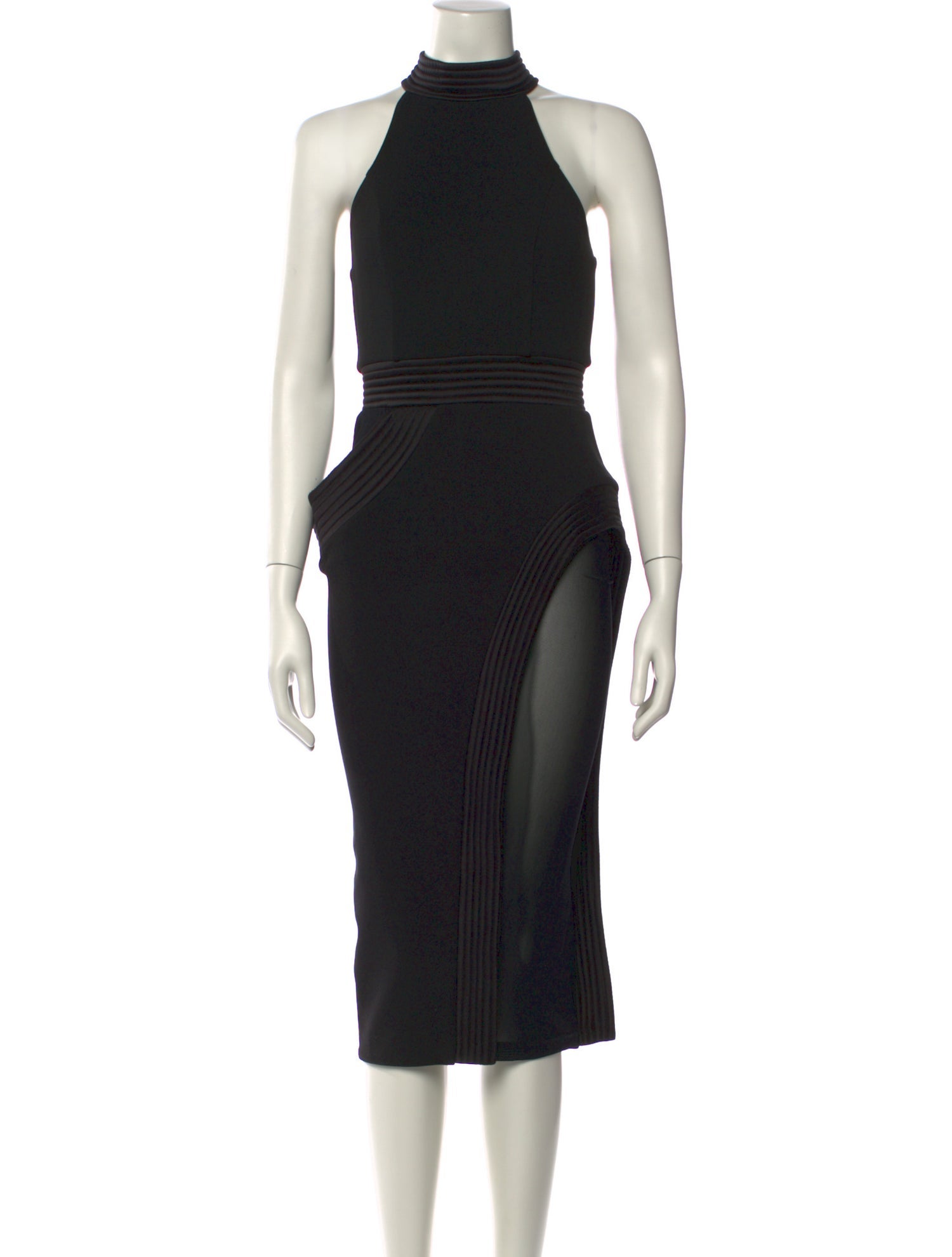 Zhivago Mock Neck Midi Length Dress