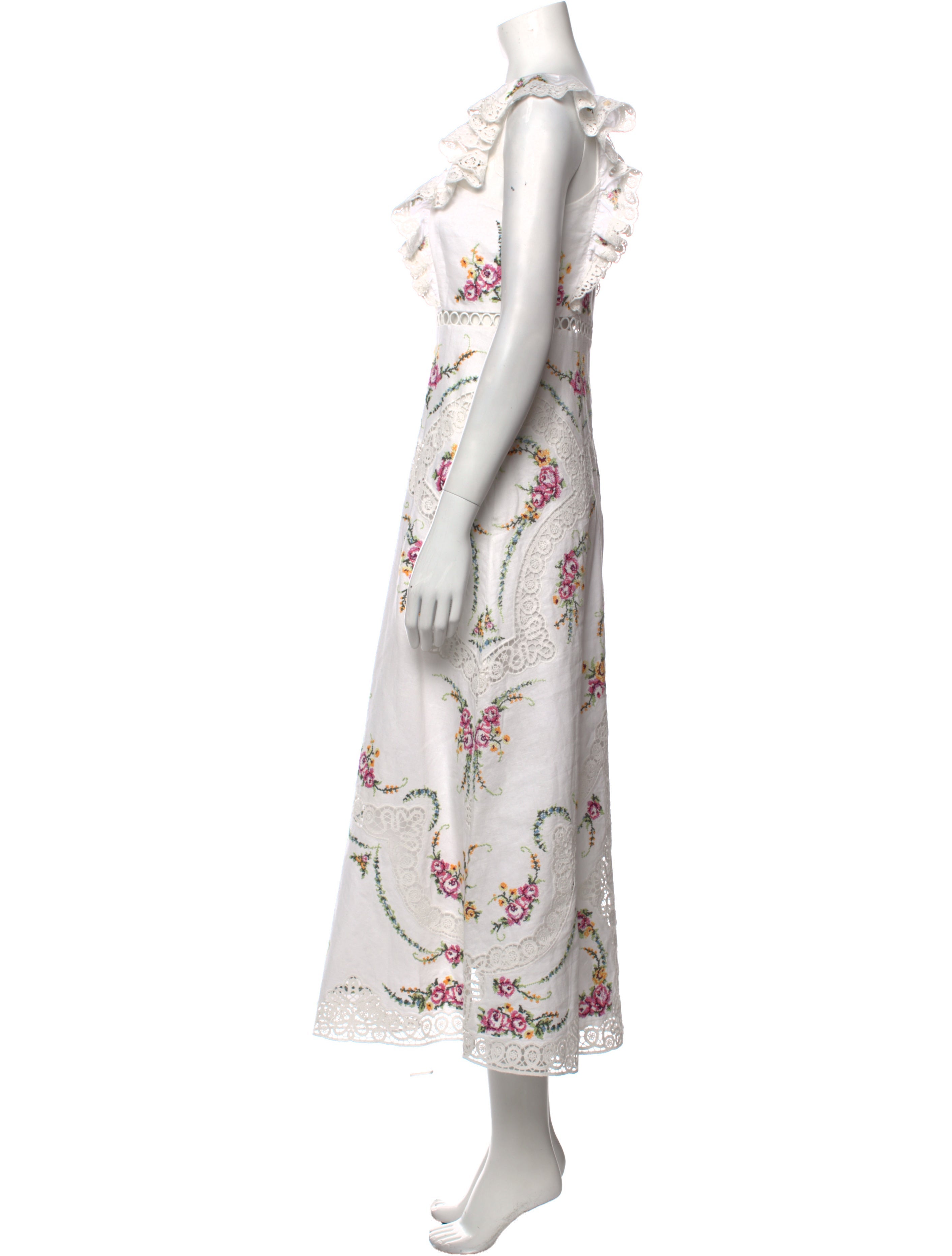 Zimmermann Floral Print Long Dress - White Dresses, Clothing - WZI92585 ...
