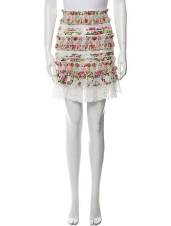 Zimmermann Floral Print Knee-Length Skirt