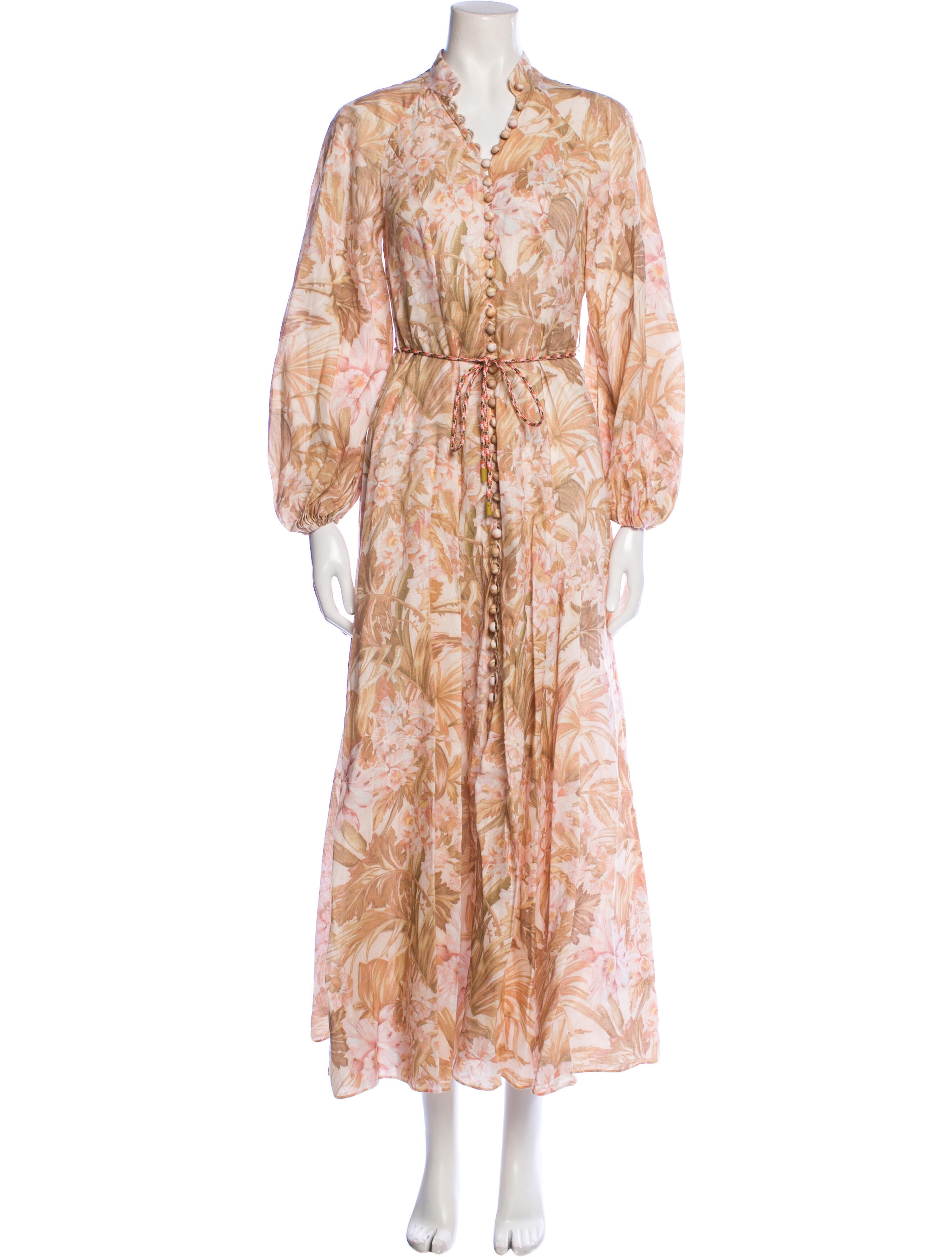 Zimmermann Floral Print Long Dress - Green Dresses, Clothing ...