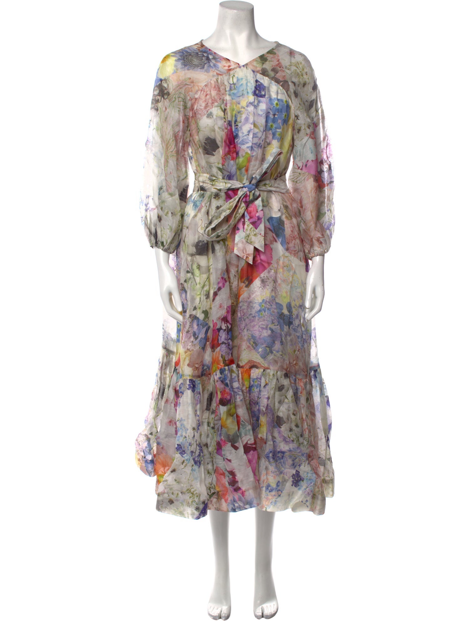 Zimmermann Floral Print Long Dress