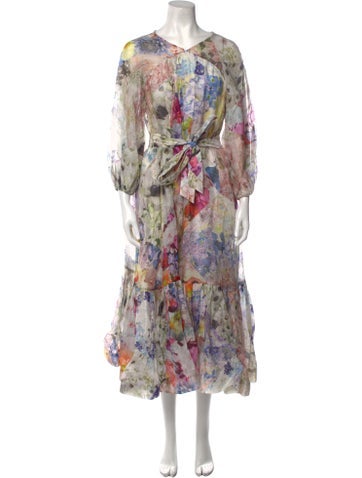 Zimmermann Dresses Floral Print Long Dress XS