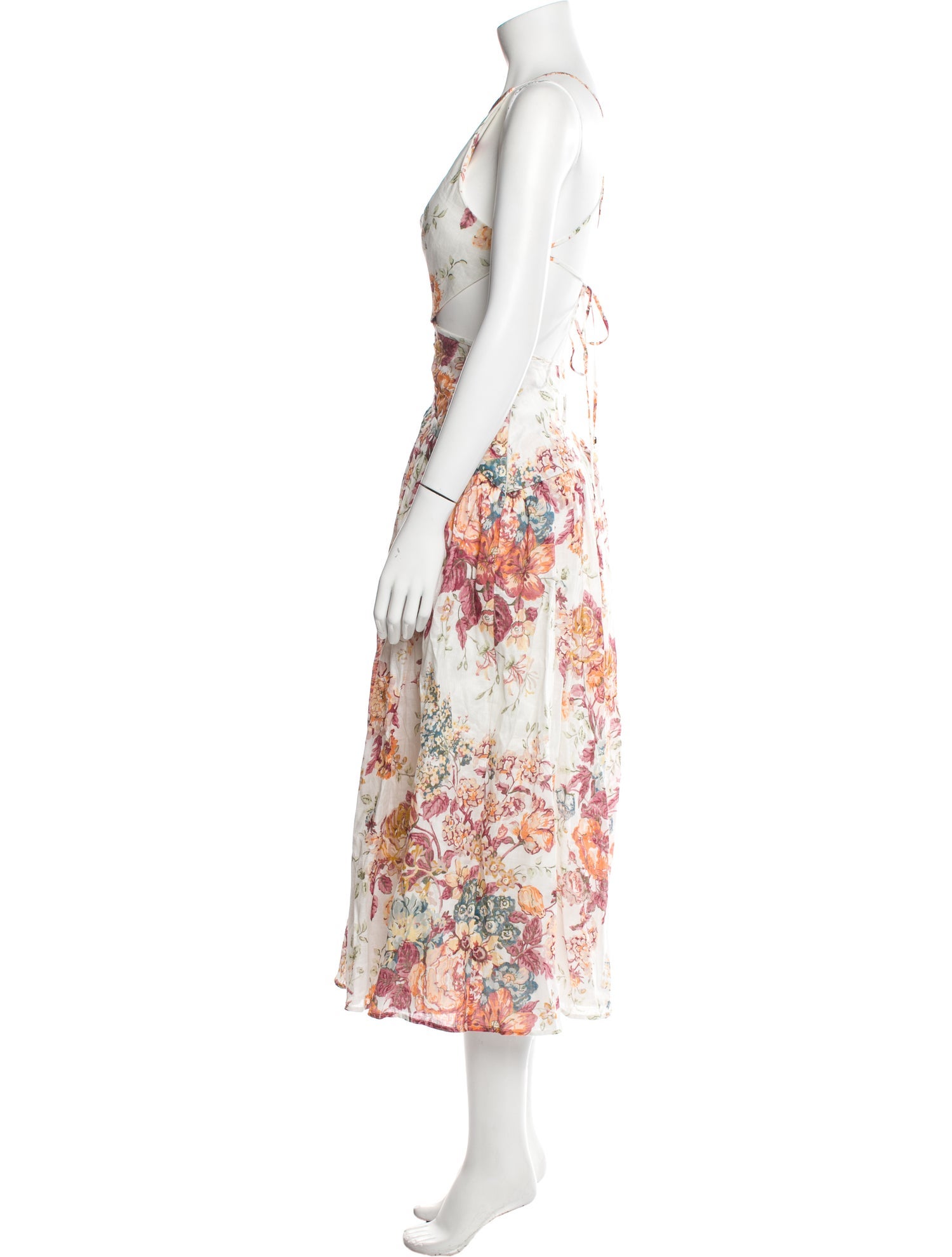 Zimmermann Floral Print Long Dress - Neutrals Dresses, Clothing ...