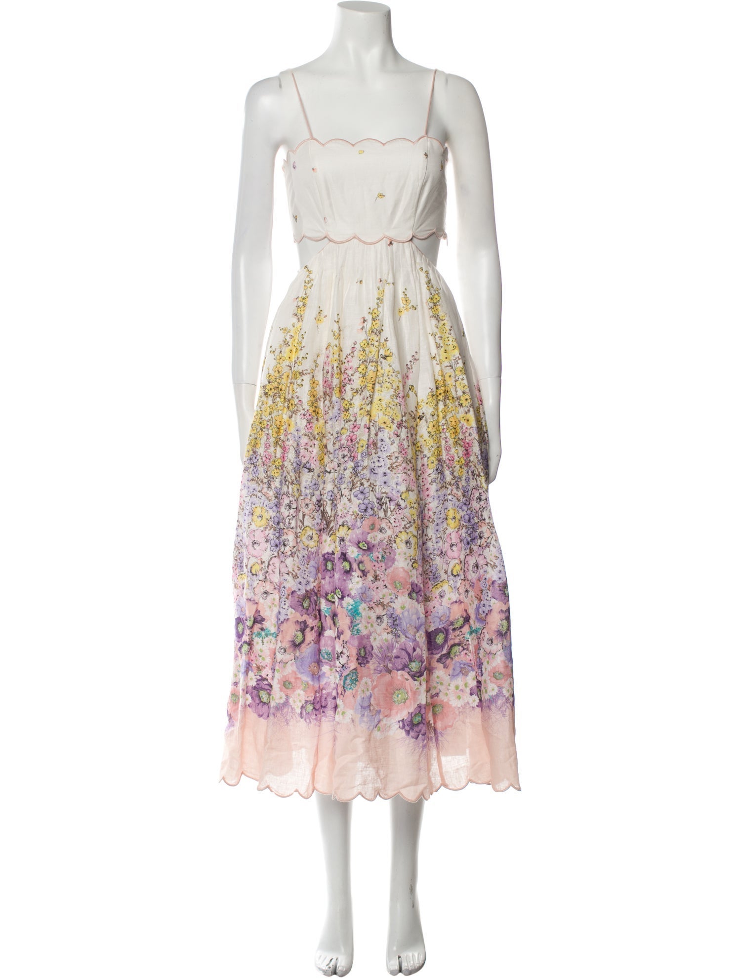 Zimmermann Floral Print Long Dress - Neutrals Dresses, Clothing ...